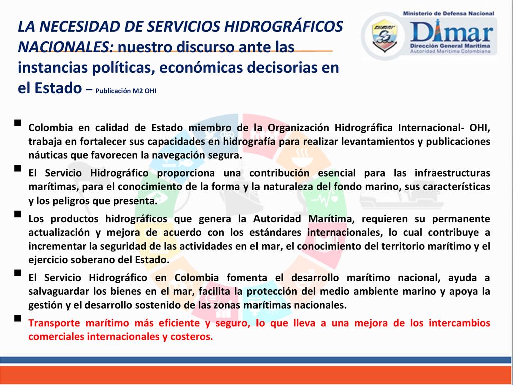 LA NECESIDAD DE SERVICIOS HIDROGRÁFICOS NACIONALES: nuestro discurso ante las instancias políticas, económicas decisorias en el Estado – Publicación M2 OHI