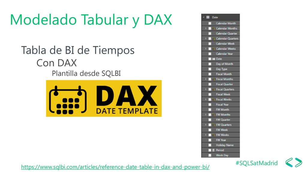 Modelado Tabular y DAX Tabla de BI de Tiempos Con DAX