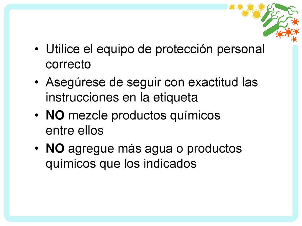 Utilice el equipo de protección personal correcto