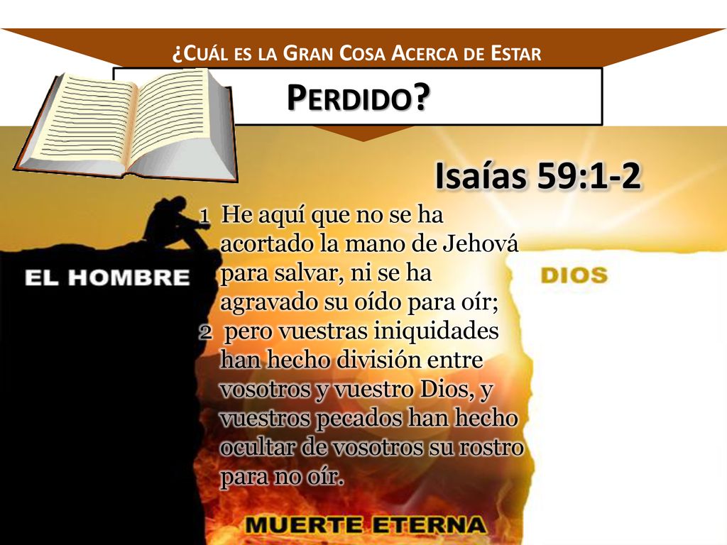 Perdido Isaías 59:1-2 ¿Cuál es la Gran Cosa Acerca de Estar