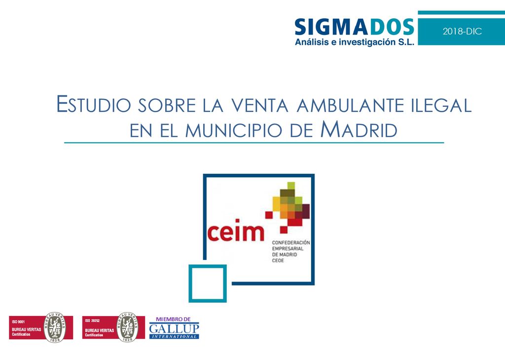 Estudio sobre la venta ambulante ilegal en el municipio de Madrid