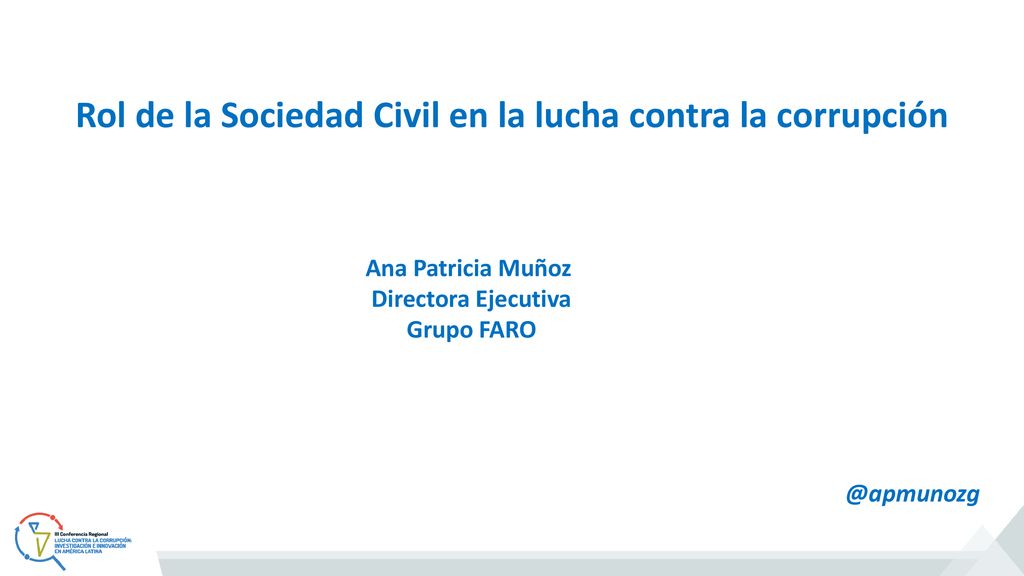 Rol de la Sociedad Civil en la lucha contra la corrupción