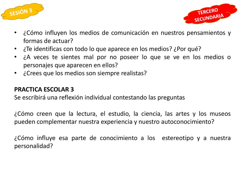 ¿Te identificas con todo lo que aparece en los medios ¿Por qué