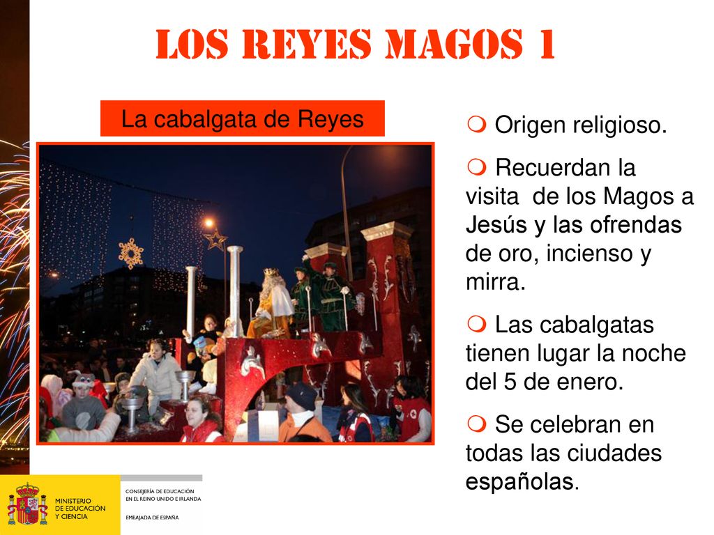 Los Reyes magos 1 La cabalgata de Reyes m Origen religioso.
