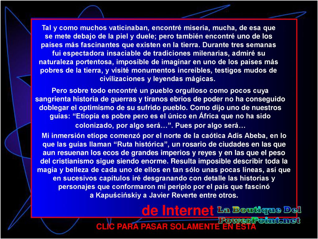 La Boutique Del PowerPoint.net CLIC PARA PASAR SOLAMENTE EN ESTA