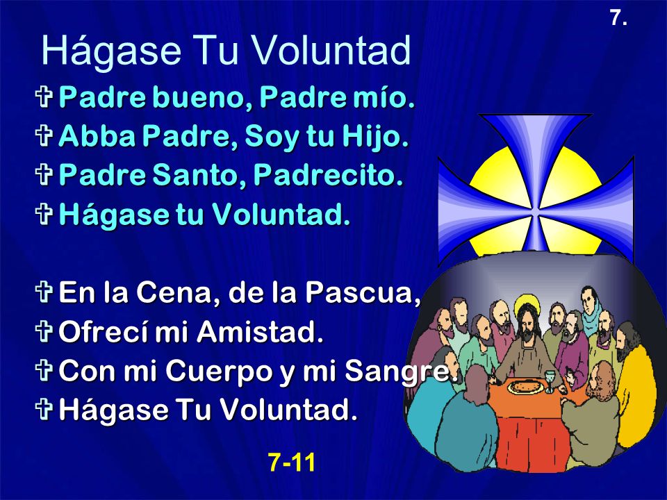Hágase Tu Voluntad Padre bueno, Padre mío. Abba Padre, Soy tu Hijo.