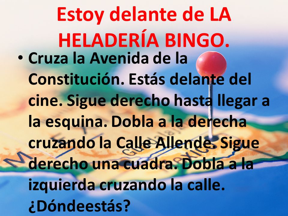 Estoy delante de LA HELADERÍA BINGO.