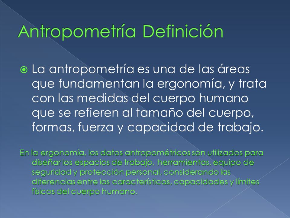 Antropometría Definición