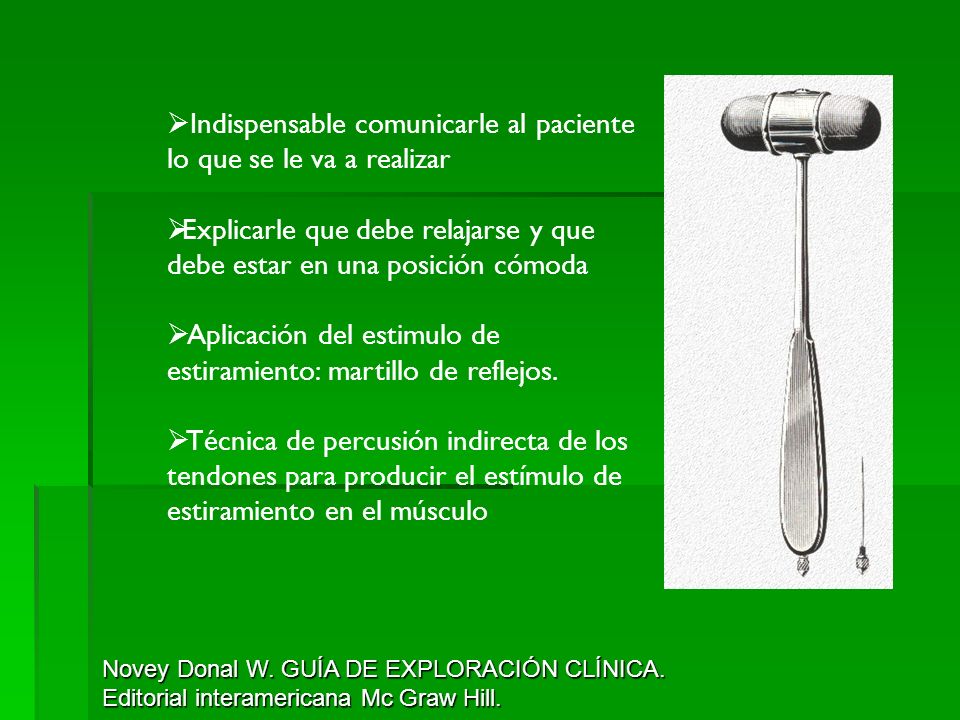 Indispensable comunicarle al paciente lo que se le va a realizar