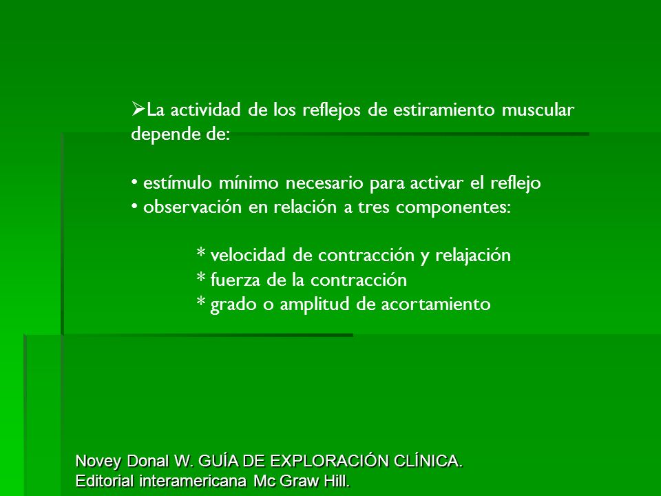 La actividad de los reflejos de estiramiento muscular depende de: