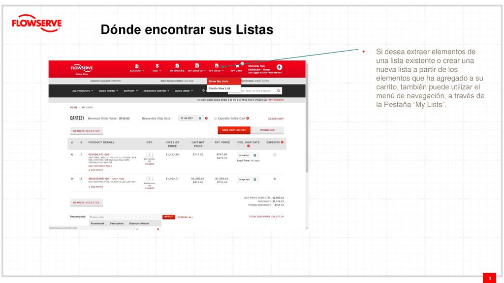 Dónde encontrar sus Listas