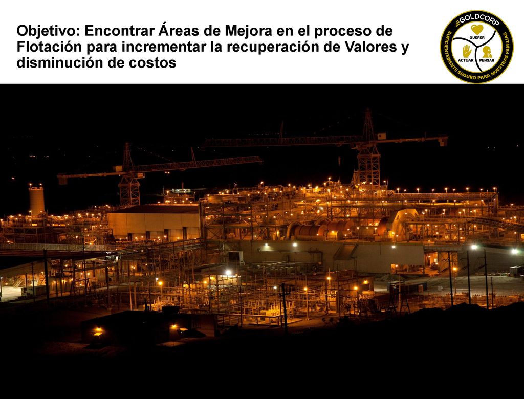 Objetivo: Encontrar Áreas de Mejora en el proceso de Flotación para incrementar la recuperación de Valores y disminución de costos