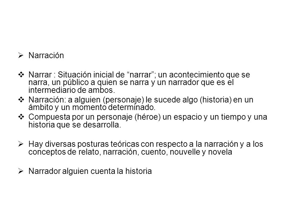 Narración