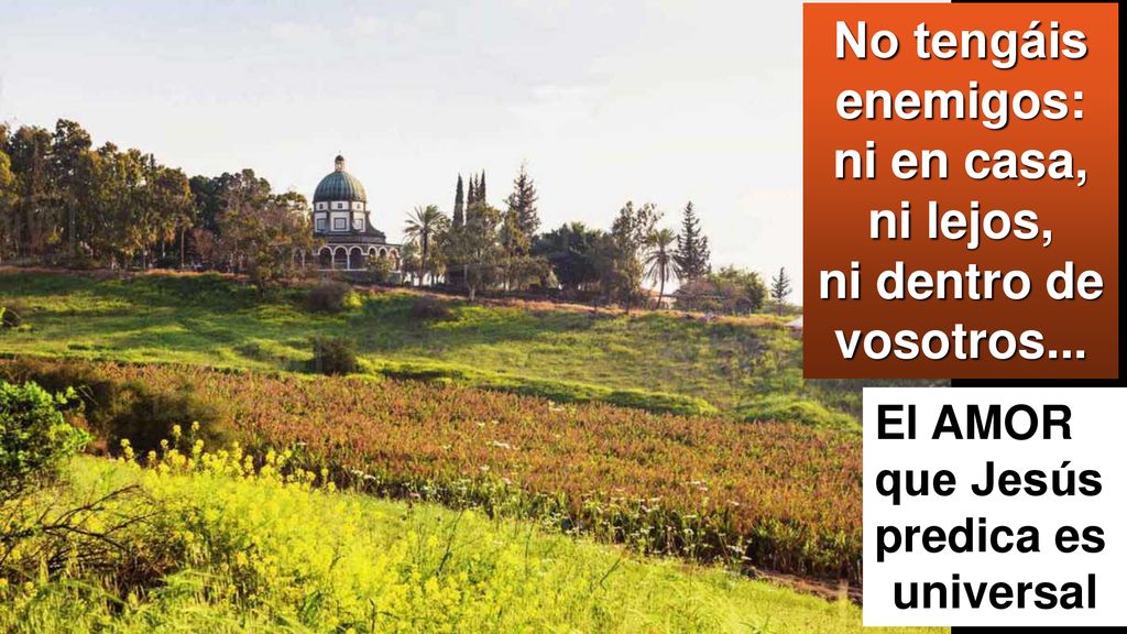 No tengáis enemigos: ni en casa, ni lejos, ni dentro de vosotros...