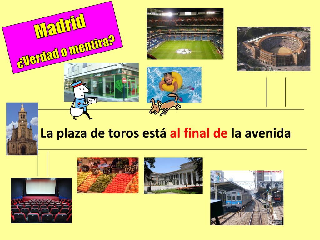La plaza de toros está al final de la avenida