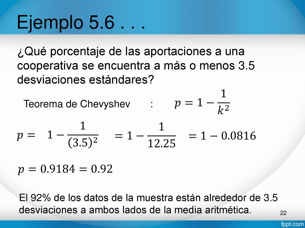 Ejemplo ¿Qué porcentaje de las aportaciones a una cooperativa se encuentra a más o menos 3.5 desviaciones estándares