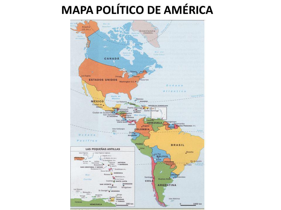 MAPA POLÍTICO DE AMÉRICA