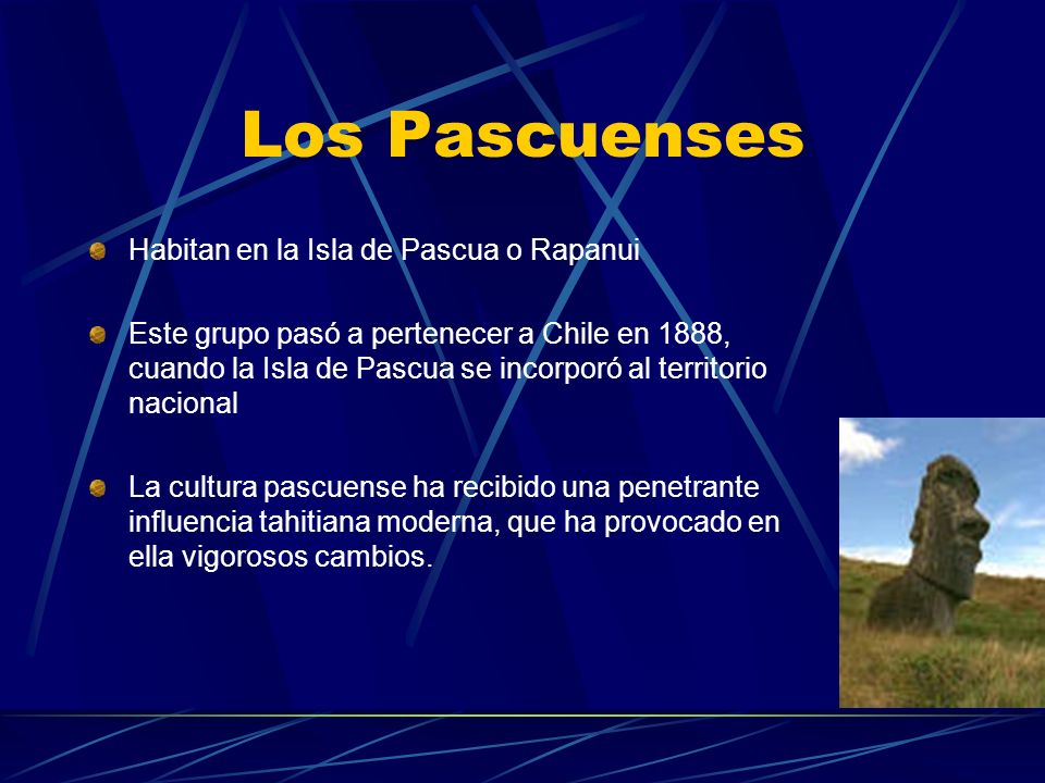 Los Pascuenses Habitan en la Isla de Pascua o Rapanui