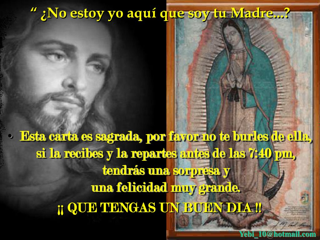 ¿No estoy yo aquí que soy tu Madre... ¡¡ QUE TENGAS UN BUEN DIA !!