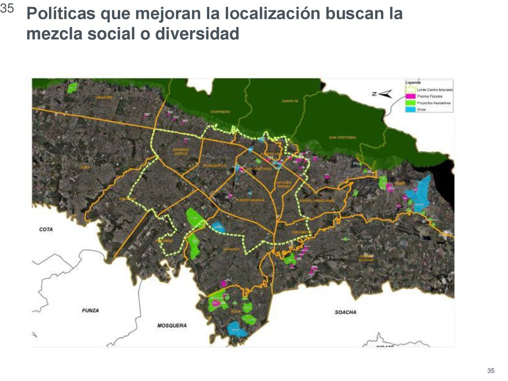 Políticas que mejoran la localización buscan la mezcla social o diversidad