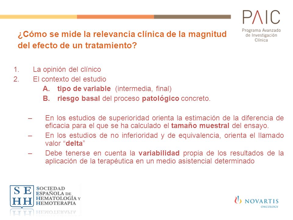 ¿Cómo se mide la relevancia clínica de la magnitud del efecto de un tratamiento