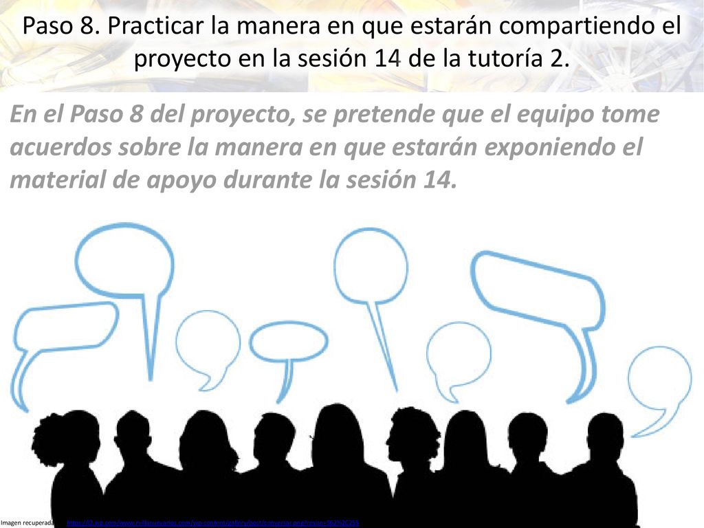 Paso 8. Practicar la manera en que estarán compartiendo el proyecto en la sesión 14 de la tutoría 2.