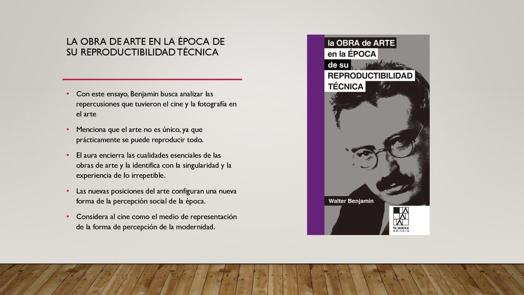 La obra de arte en la época de su reproductibilidad técnica