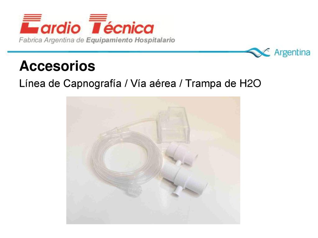 Accesorios Línea de Capnografía / Vía aérea / Trampa de H2O