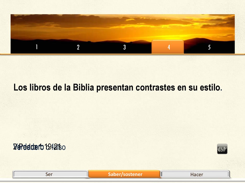 Los libros de la Biblia presentan contrastes en su estilo.