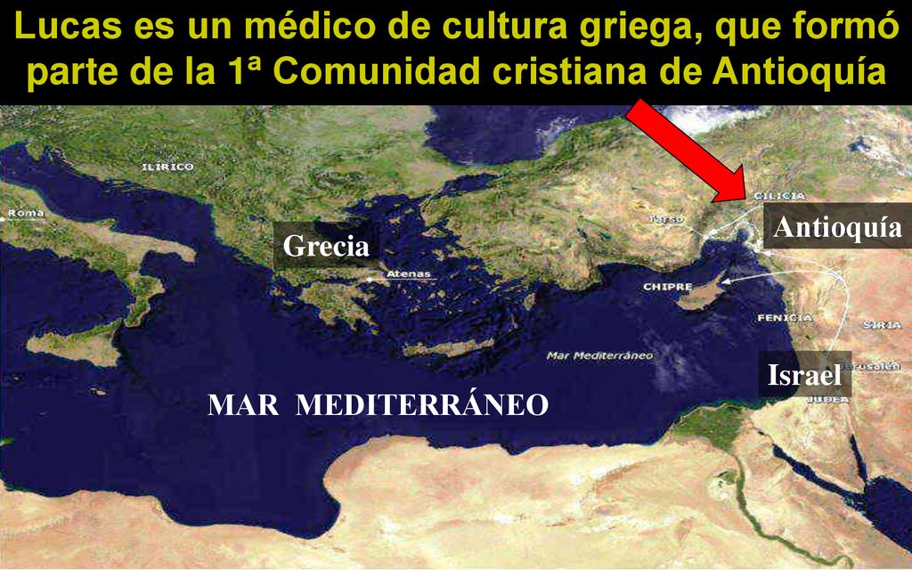 Lucas es un médico de cultura griega, que formó parte de la 1ª Comunidad cristiana de Antioquía