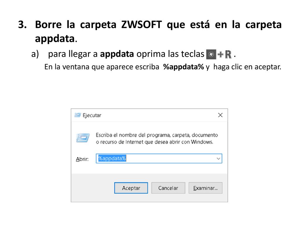 Borre la carpeta ZWSOFT que está en la carpeta appdata.