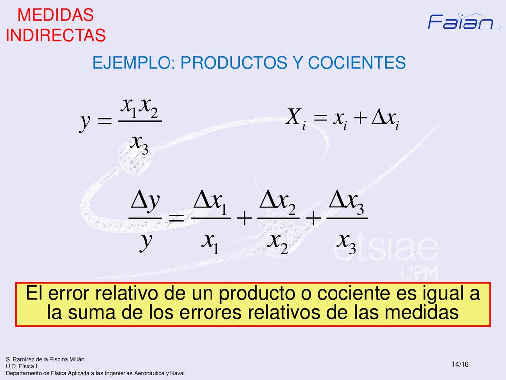 EJEMPLO: PRODUCTOS Y COCIENTES