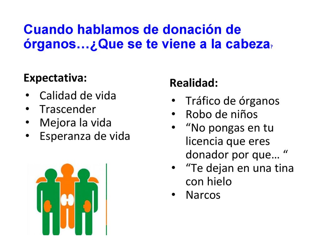 Cuando hablamos de donación de órganos…¿Que se te viene a la cabeza