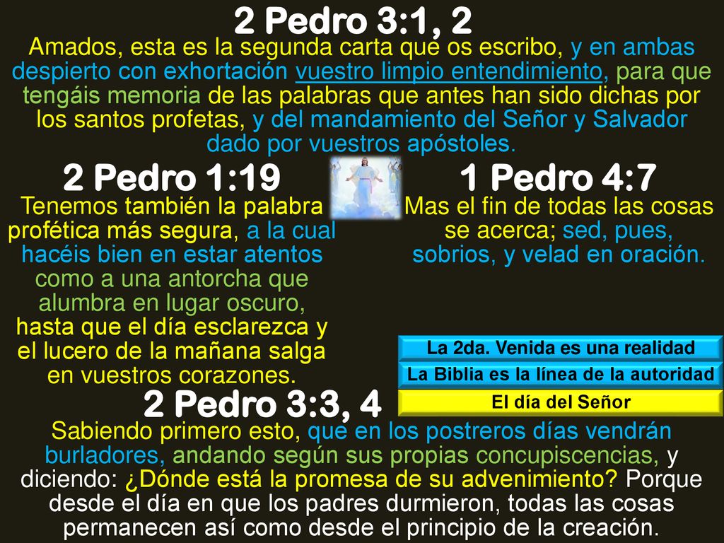 La 2da. Venida es una realidad La Biblia es la línea de la autoridad