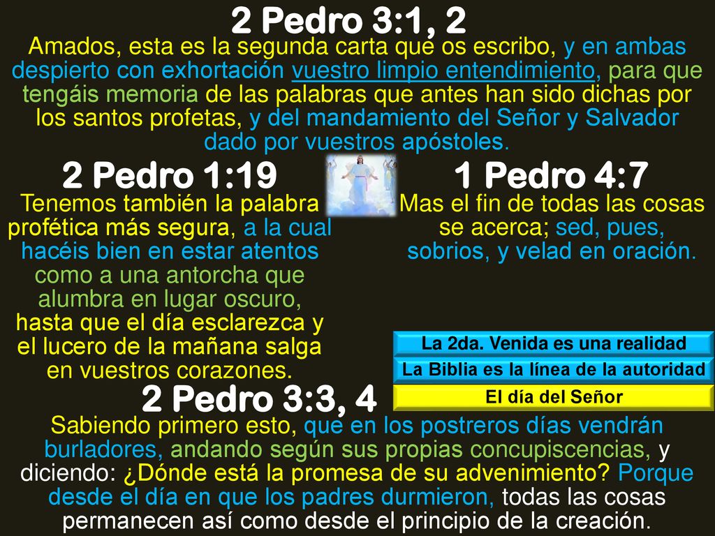 La 2da. Venida es una realidad La Biblia es la línea de la autoridad