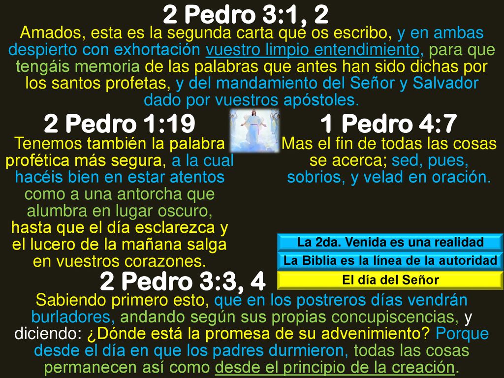 La 2da. Venida es una realidad La Biblia es la línea de la autoridad