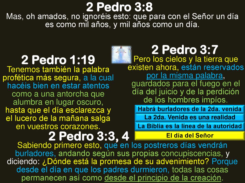 2 Pedro 3:8 2 Pedro 3:7 2 Pedro 1:19 2 Pedro 3:3, 4