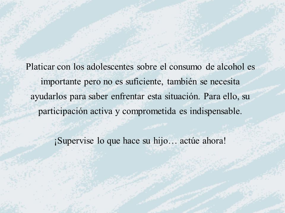 Platicar con los adolescentes sobre el consumo de alcohol es importante pero no es suficiente, también se necesita ayudarlos para saber enfrentar esta situación.