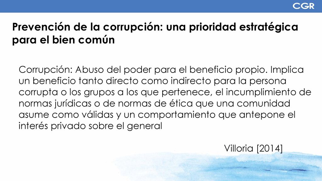 Prevención de la corrupción: una prioridad estratégica para el bien común