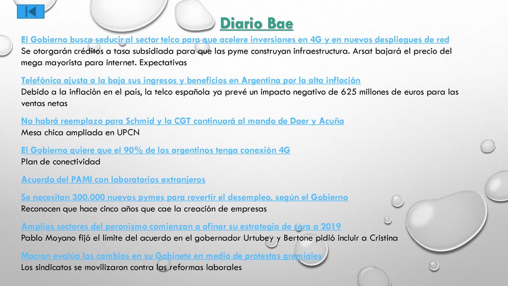 Diario Bae El Gobierno busca seducir al sector telco para que acelere inversiones en 4G y en nuevos despliegues de red.