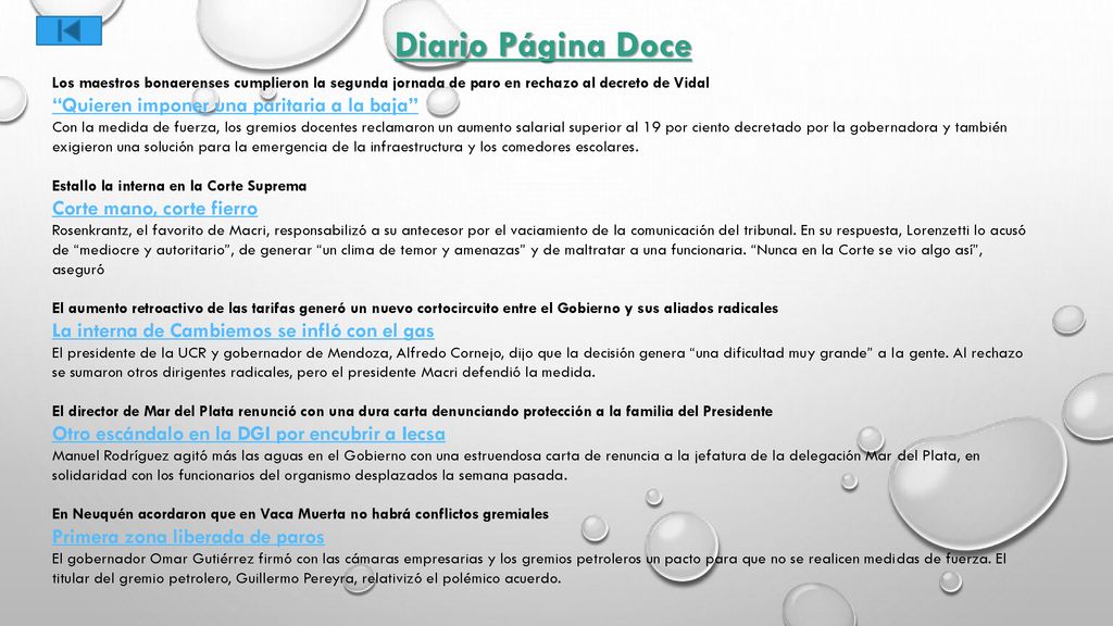 Diario Página Doce Quieren imponer una paritaria a la baja