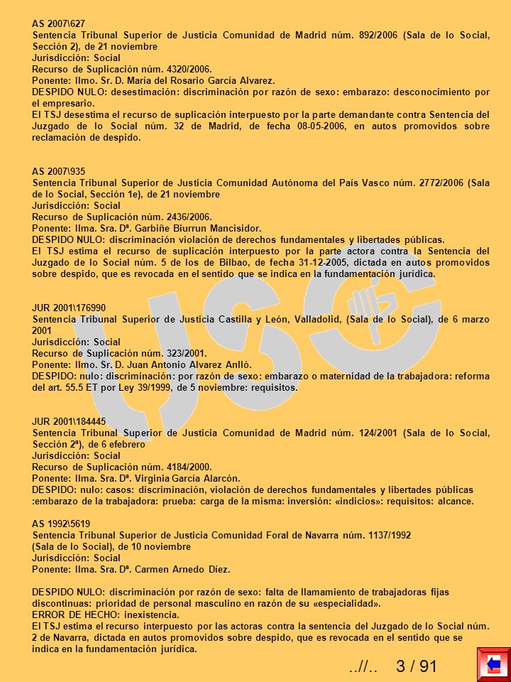 AS 2007\627 Sentencia Tribunal Superior de Justicia Comunidad de Madrid núm. 892/2006 (Sala de lo Social, Sección 2), de 21 noviembre.