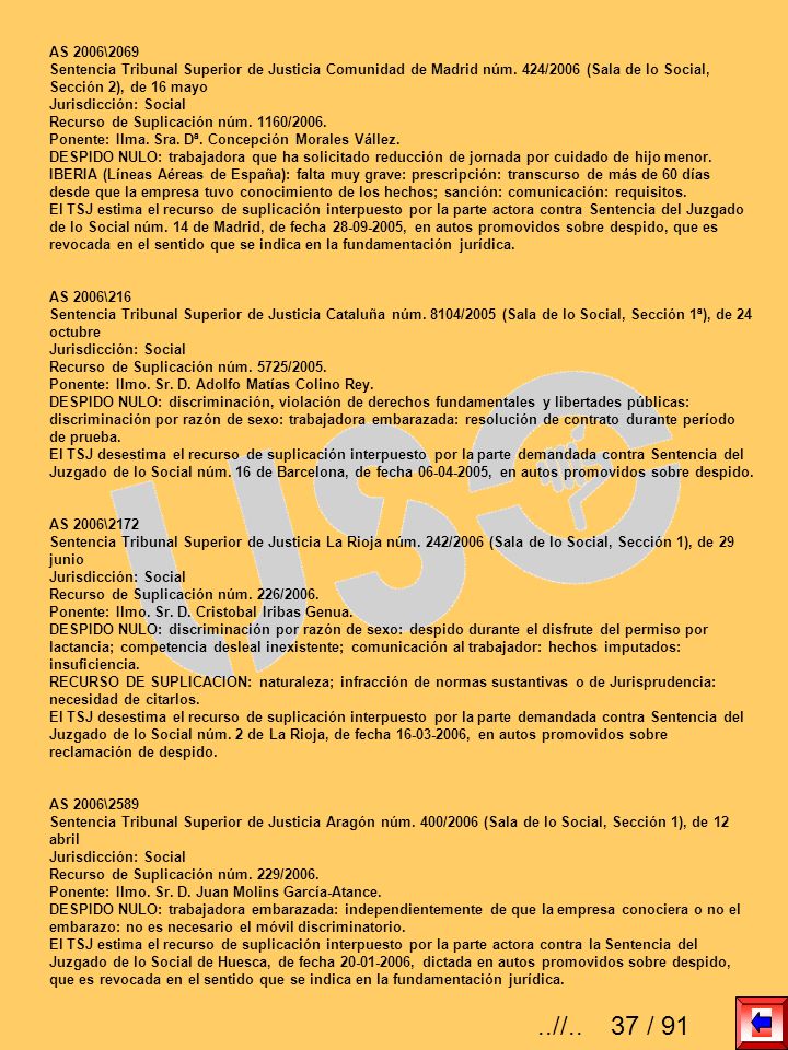 AS 2006\2069 Sentencia Tribunal Superior de Justicia Comunidad de Madrid núm. 424/2006 (Sala de lo Social, Sección 2), de 16 mayo.