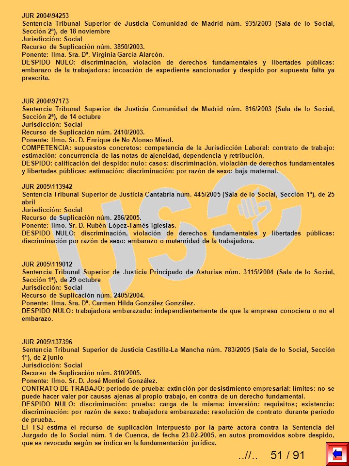 JUR 2004\94253 Sentencia Tribunal Superior de Justicia Comunidad de Madrid núm. 935/2003 (Sala de lo Social, Sección 2ª), de 18 noviembre.
