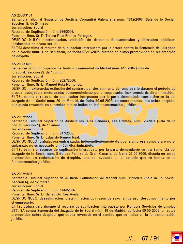 AS 2006\3134 Sentencia Tribunal Superior de Justicia Comunitat Valenciana núm. 1812/2006 (Sala de lo Social, Sección 1), de 24 mayo.