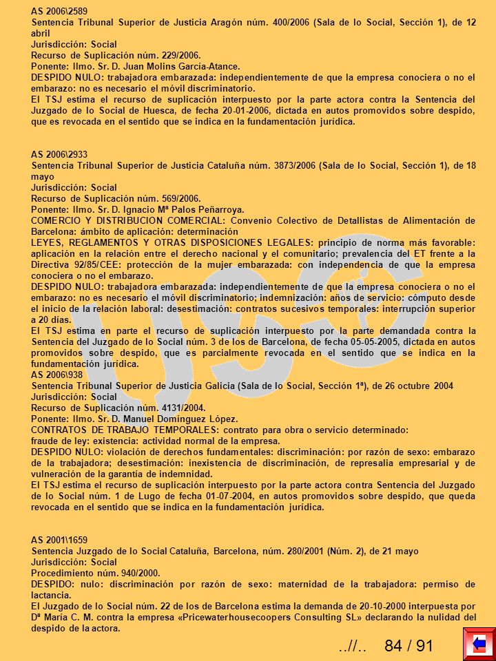 AS 2006\2589 Sentencia Tribunal Superior de Justicia Aragón núm. 400/2006 (Sala de lo Social, Sección 1), de 12 abril.