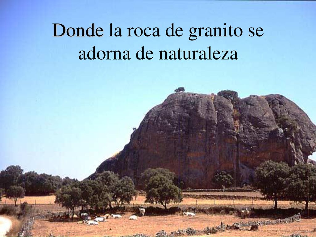 Donde la roca de granito se adorna de naturaleza