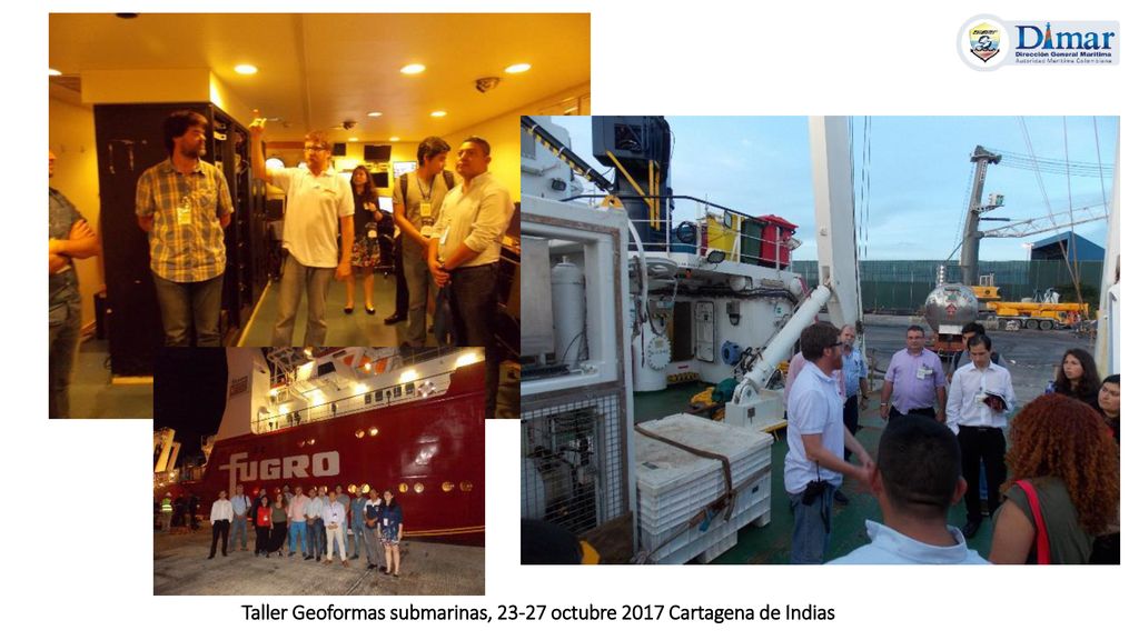 Taller Geoformas submarinas, octubre 2017 Cartagena de Indias