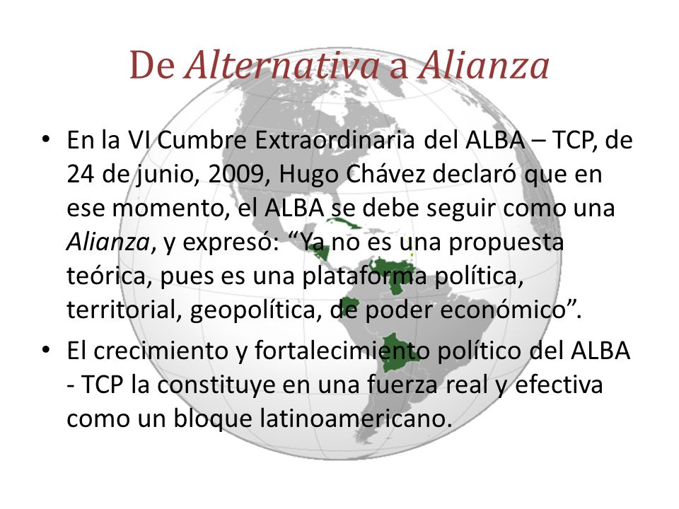 De Alternativa a Alianza