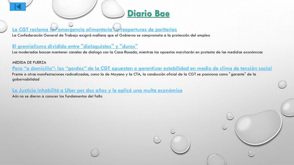 Diario Bae La CGT reclama la emergencia alimentaria y reaperturas de paritarias.